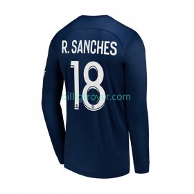 Billige Fotballdrakter Paris Saint-Germain R.Sanches 18 Hjemmedraktsett 2022/23 Langermet